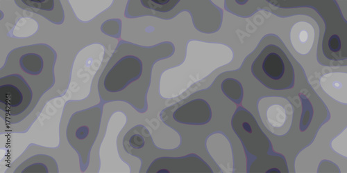 Organic abstract gray and purple contour lines creating a seamless topographic map texture with smooth gradients and pixelated edges for digital design backgrounds