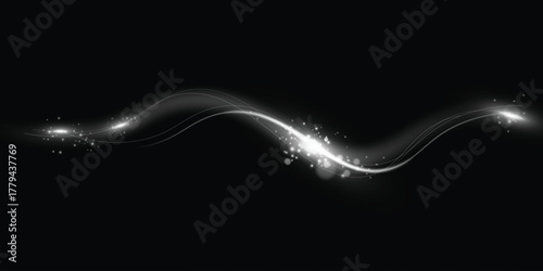 Texture of cold winter wind. Light effect for advertising, holidays, cards, gifts. light wind.Christmas decoration.