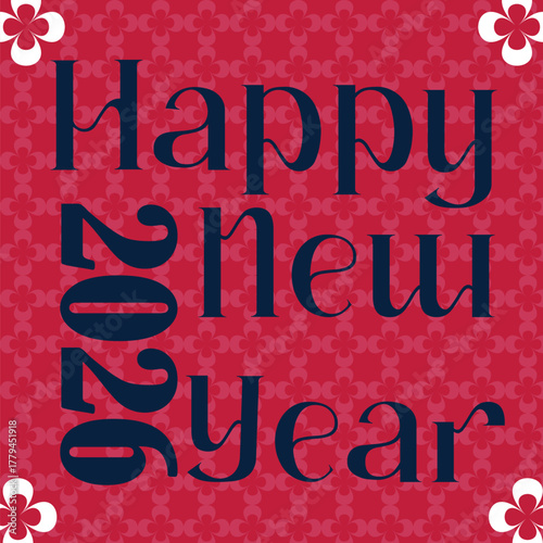 Happy New Year 2026 modern text. 
