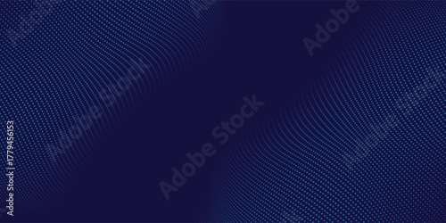 blue wavy halftone background. Dot pop art sport style vector.