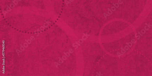 Red abstract background with red circle rings in faded distressed vintage grunge texture design. red grunge background art design pattern. This design are used for wallpaper ,poster, Chalkboard.