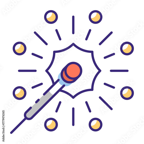 This Sparkler icon is suitable for Christmas Party.