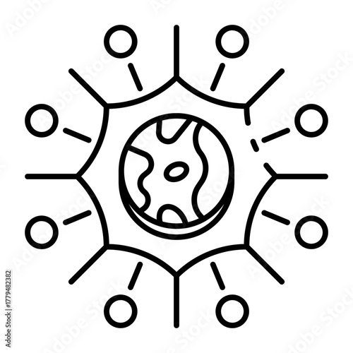 This Big Bang theory icon is suitable for Science.