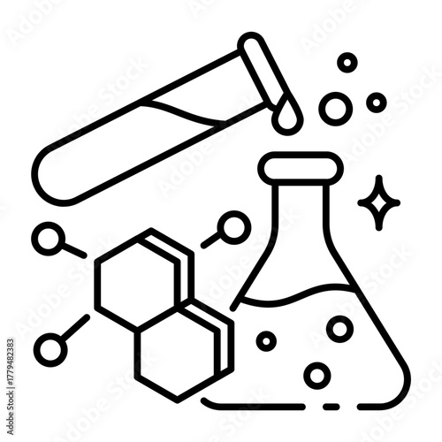 This Chemistry icon is suitable for Science.