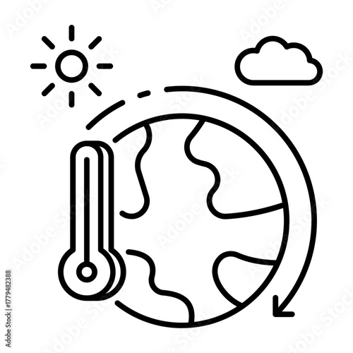 This Climate Change icon is suitable for Science.