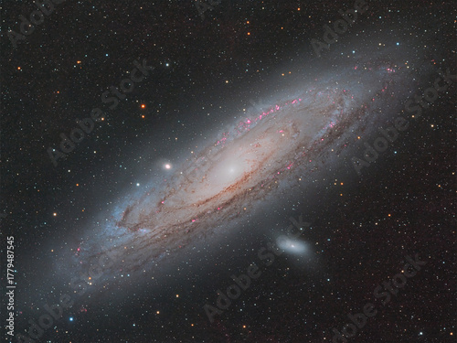 The Andromeda Galaxy, the closest galaxy to our own Milky Way galaxy, 2.5 million light years away from us.
