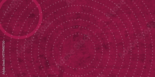 Red abstract background with red circle rings in faded distressed vintage grunge texture design. red grunge background art design pattern. This design are used for wallpaper ,poster, Chalkboard.