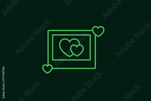 wedding album illustration in flat style design. Vector illustration.	
