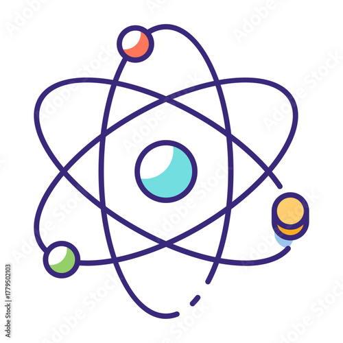 This Atom icon is suitable for Science.