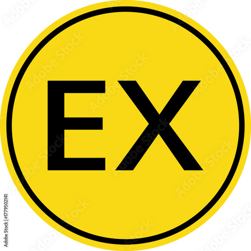 Hazard danger vector signs set. Radiation sign, High voltage sign, Exclamation point, Biohazard sign, Gas flame sign, Toxic sign, Laser, CO2, Magnet, Low temperature, EX. Road, Caution warning danger