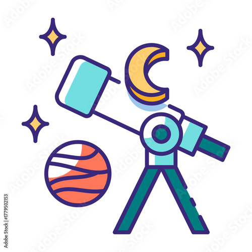 This Astronomy icon is suitable for Science.