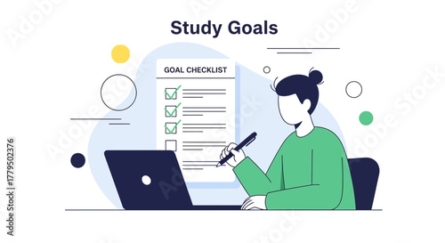 Achieving Academic Success: Planning, Goals, and Work Ethic Demonstrated with Checklist