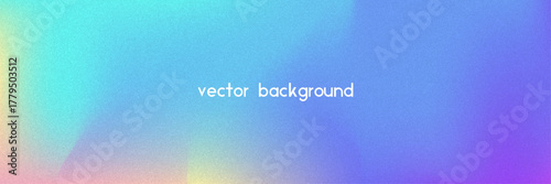 Noise Gradient Background. Abstract Grainy Bg In Pink, Purple And Blue Colors. Iridescent Hologram. Pearlescent Holographic Texture With Rainbow Foil. Old Movie Filter On Pastel Backdrop