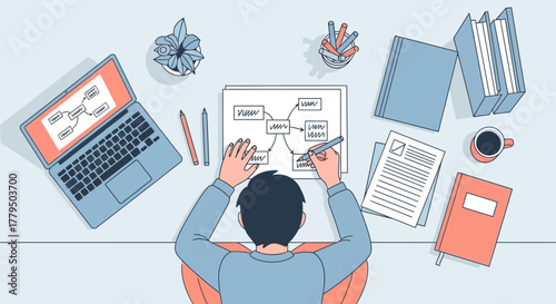 Conceptualizing Flowcharts And Strategies During A Creative Thought Process