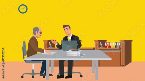 business meeting in office