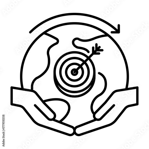 This Sustainable Development Goals (SDGs) icon is suitable for Poverty.