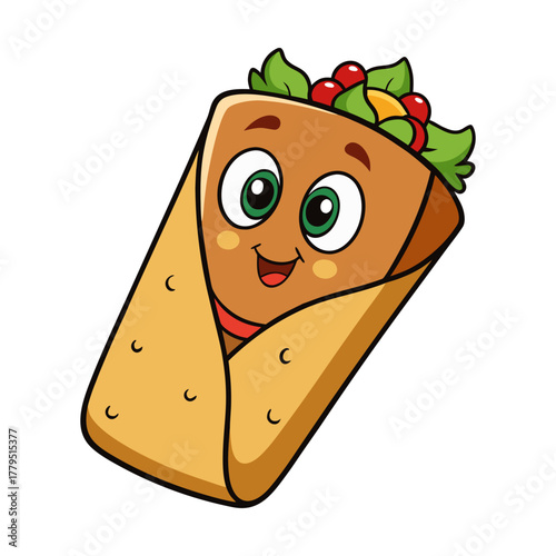 burrito wrap rolled tight