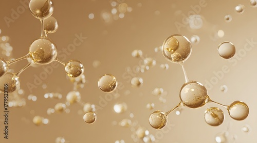 Molecular structure. Science background.  Abstract background. Biotechnology concept. molecules and atoms. Science and medical background.