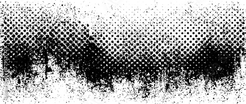 abstract halftone dotted grain texture with soft grunge overlay for minimalist monochrome background