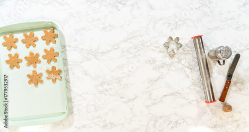 Step by step preparation of Amber Gingerbread Cookies from dough to delicious holiday treats