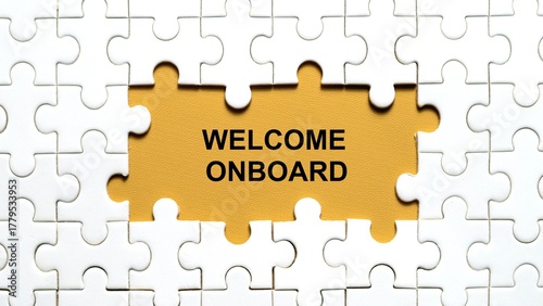 Obraz na płótnie Welcome OnBoard Concept.