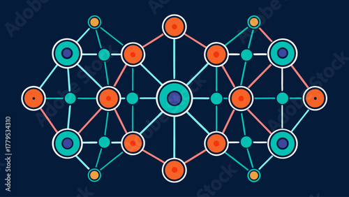 Neural Network Node Clusters Vector Set – AI Machine Learning Data Nodes and Deep Learning Algorithm Connection Illustration Pack
