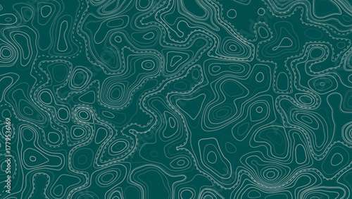 Abstract line art background vector. Mountain topographic terrain map background with abstract shape lines texture. Design illustration for wall art,  web, banner, app, wallpaper.