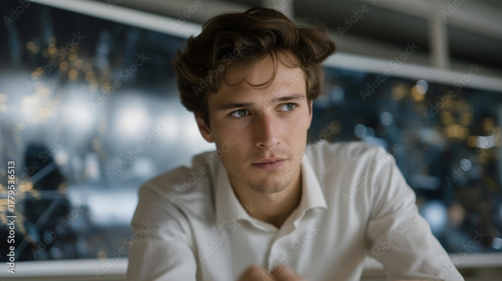 Fototapeta premium Research lab designing bio-inspired neuromorphic chips with holographic simulations of brain-like activity, engineers analyzing artificial synapses and neuron circuits, highlighting neuromorphic