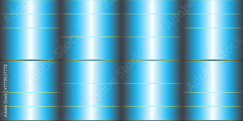 Metal surface finishing texture realistic icons collection. Silver background texture vector icon seamless pattern. Light, realistic, elegant, shiny, metallic and silver gradient illustration.