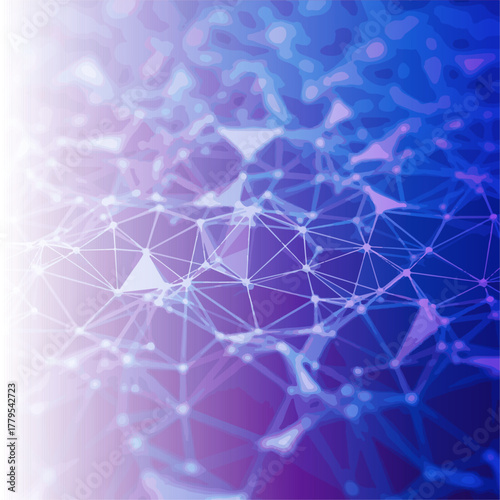 Interconnected Nodes and Lines Forming a Tech-Inspired Mesh Background.eps