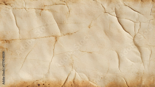 Brown recycled craft paper texture as background. Brow paper texture. Pattern rough art creased grunge letter. Hardboard with copy space for text.