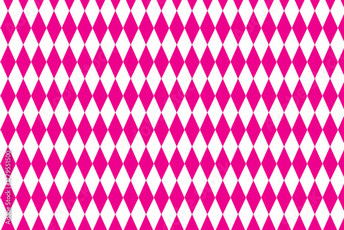 Traditional Oktoberfest Bavarian flag pattern with pink and white diamond design festive background for beer festival celebration in Germany