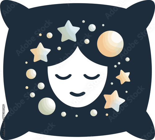 Dreamy Sleep on a Starry Pillow