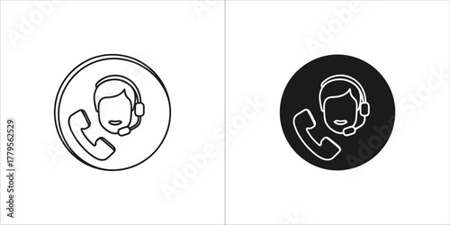 Customer service representative icon