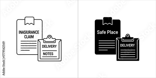 Insurance claim and delivery notes