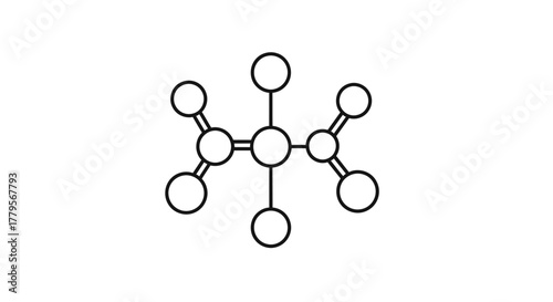Simple line drawing of an ethane molecule, showing its chemical structure with atoms and bonds.