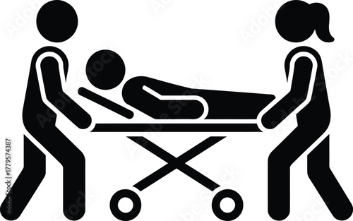 Emergency Medical Transport on a Stretcher