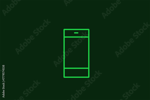 phone illustration in flat style design. Vector illustration.	
