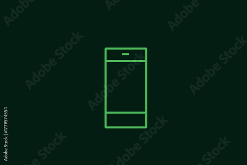 phone illustration in flat style design. Vector illustration.	

