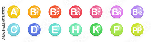 Multivitamin supplement capsules and minerals vector set, health nutrition pharmacy icons, calcium magnesium zinc complex illustration on transparent background