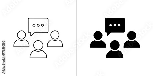 People in a group having a discussion