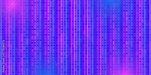 Led screen light background with pixel pattern, wall monitor with glow pixel diode dots texture pattern. Digital tv display wall panel in blue, pink gradient. Television videowall grid. Vector EPS10.