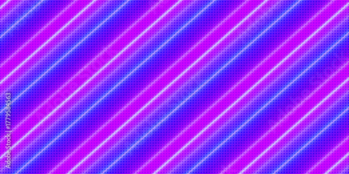 Led screen light background with pixel pattern, wall monitor with glow pixel diode dots texture pattern. Digital tv display wall panel in blue, pink gradient. Television videowall grid. Vector EPS10.