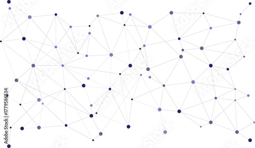 Connected dots network abstract background