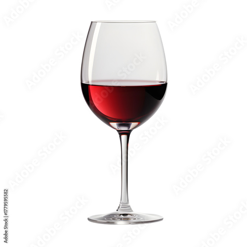 A glass of red wine on a black background studio shot