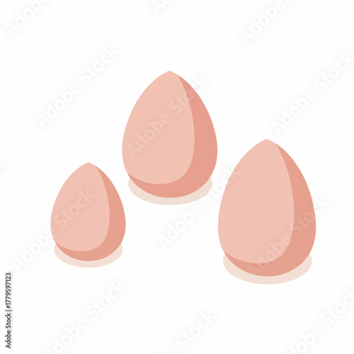 Minimalist Cosmetic Sponges Set with Various Sizes for Makeup Application Tools