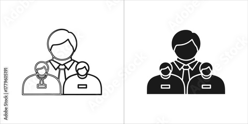 Team leader with group of people