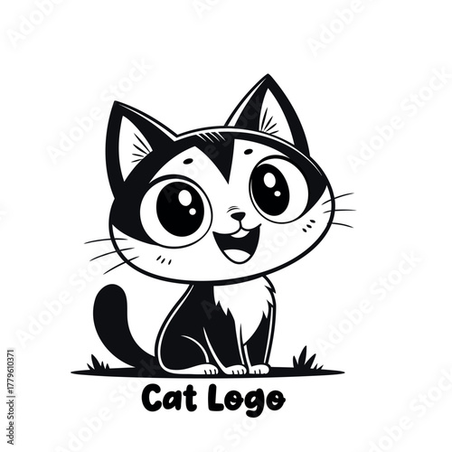 Modern minimalis dog logo design 