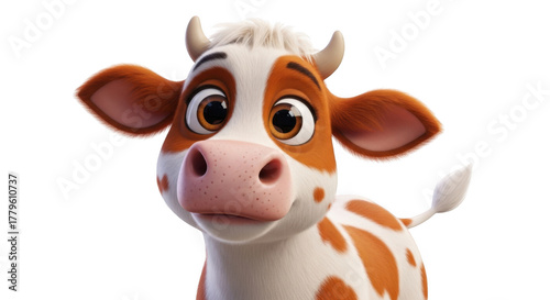 Cow isolated on transparent background