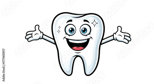 Tooth isolated on transparent background